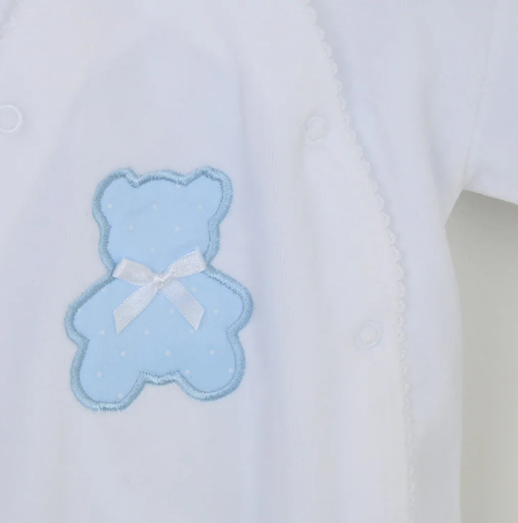 Polka Dot Teddy Sleepsuit