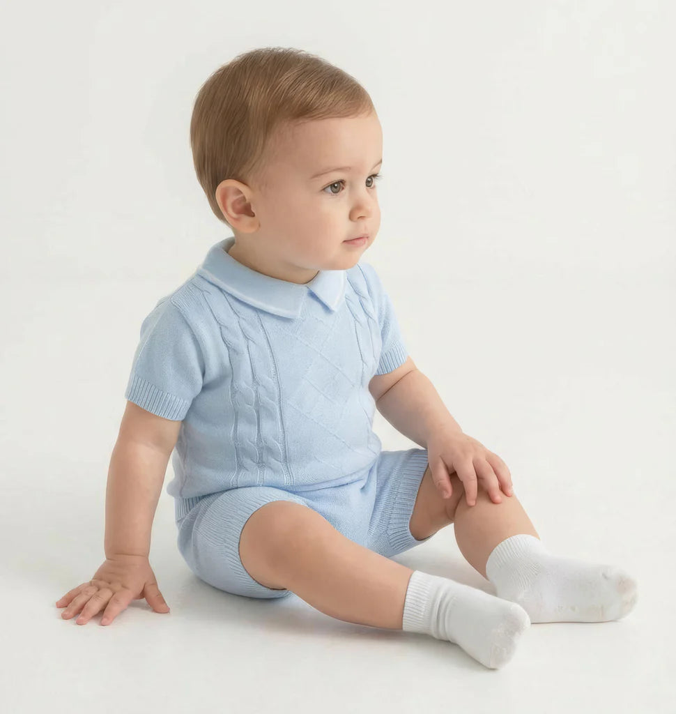 Luca Shorts Suit Blue