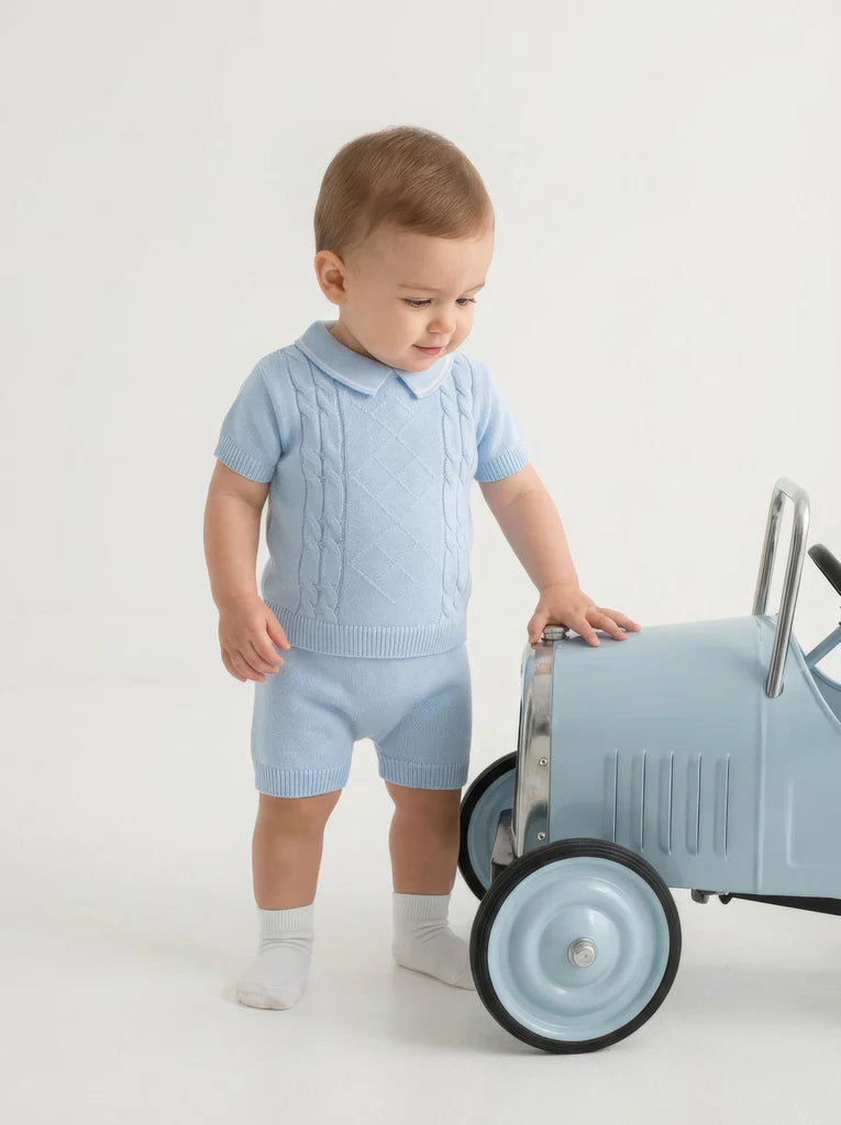 Luca Shorts Suit Blue